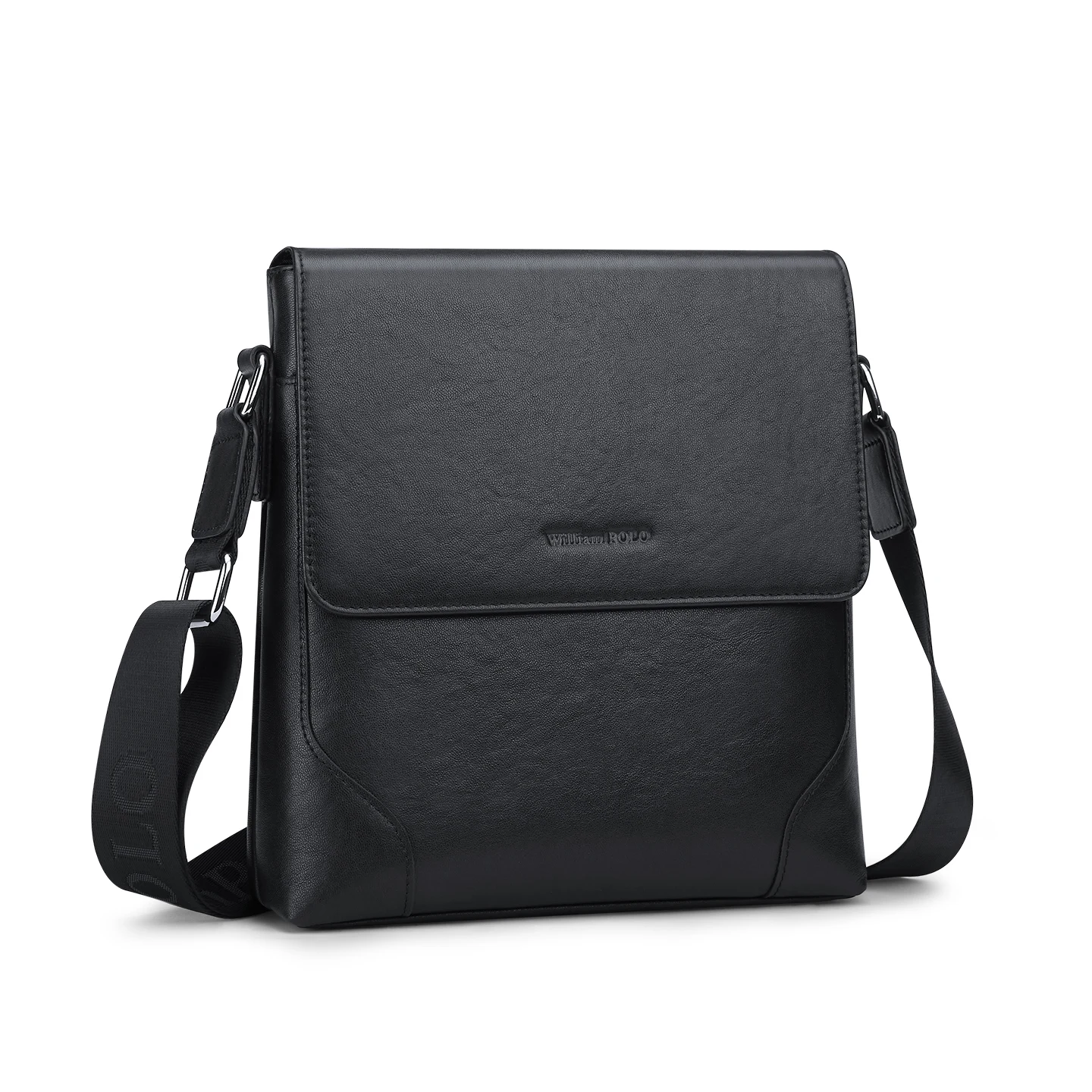 Men's shoulder bag made of genuine leather, fashionable men's time back bag, casual small tote bag