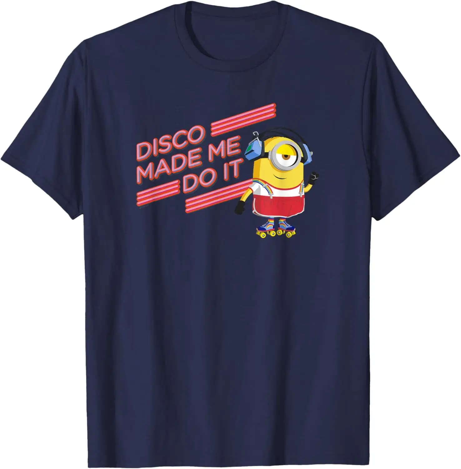 

MINISO X Minions Stuart Roller Skating Disco Made Me Do It T-Shirt