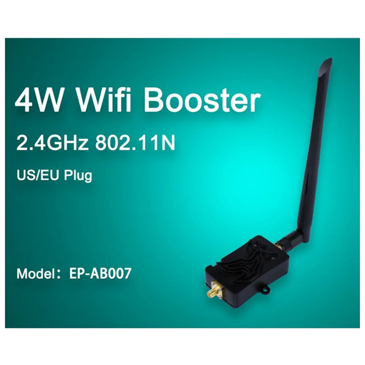 N88R 4W 4000mW 802.11b/G/N Wifi amplificador inalámbrico enrutador 2,4 Ghz WLAN ZigBee BT amplificador de señal con antena TDD (enchufe de la UE)