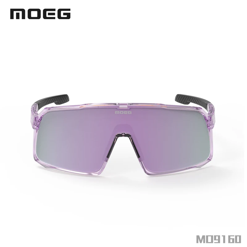 MOEG Wholesale Photochromic Trendy Lenses Cycling Glasses Custom Cycling Eyewear Anti- UV Riding Sport Sunglasses