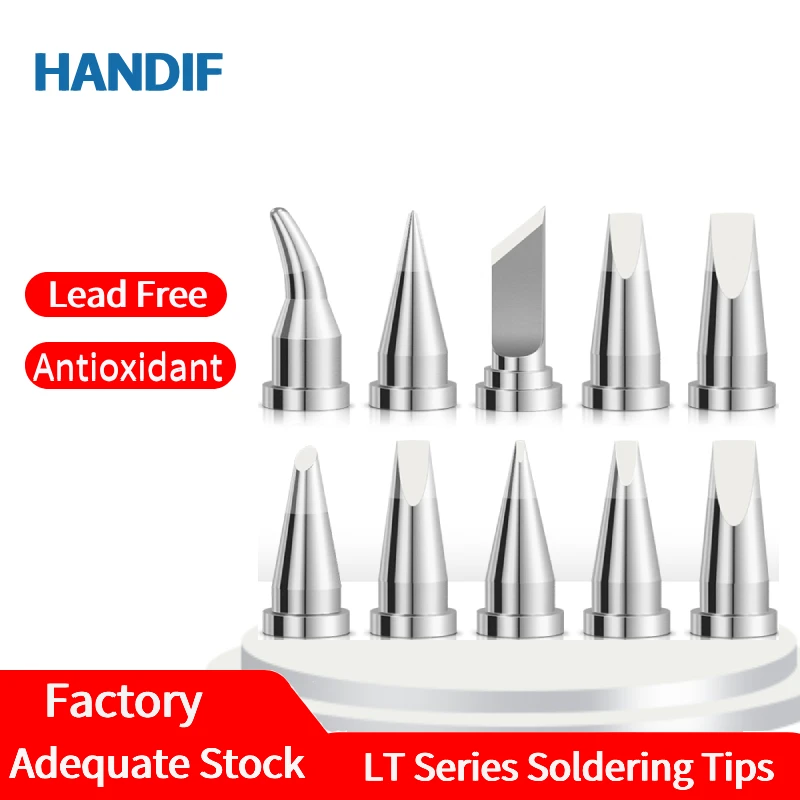 Handif LT Soldering Iron Tips Lead Free 80W LTM Electric Bit Fit Weller WSD81 WT1014 WP80 WSP80 Welding Equipment Tools SOJ SOP