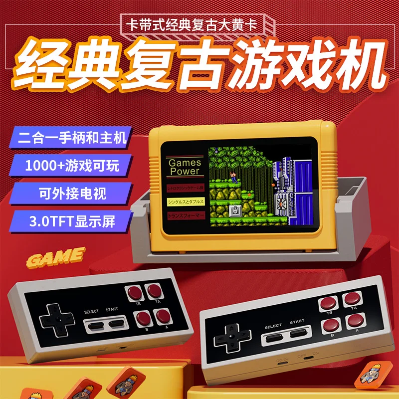 

K20 Classic TV Video Game Console Retro Portable Mini Handheld 3.0 Inch TFT Two 2.4G Wireless Player Built-in 1000 Game AV Out