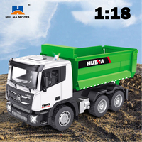 HUINA 1556 RC Dump Truck 1:18 6Channels Electric Car Engineering Vehicle Excavator 2.4G Radio Controlled Cars Toys for Boy