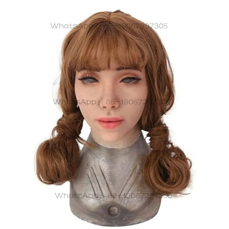 Applicable To  All-Inclusive Cosplay Simulation Men's Beauty  Female Mask Headgear
