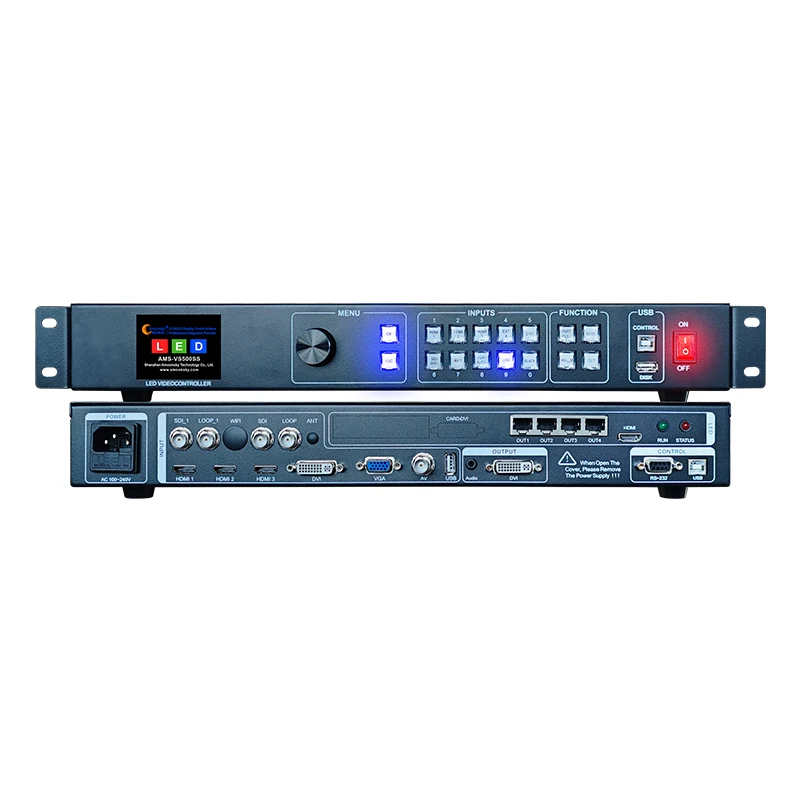 Amoonsky LED Video Controller VS500SS Integrated LED Sending Card RJ45 Ethernet Outpus SDI Signal Use With Camera Speaker