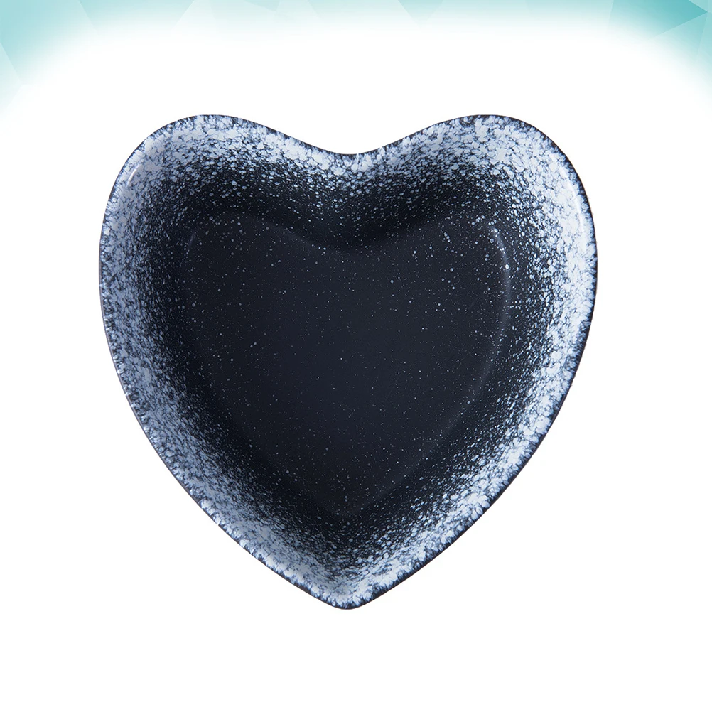 Керамическая миска в форме сердца, изысканный дизайн