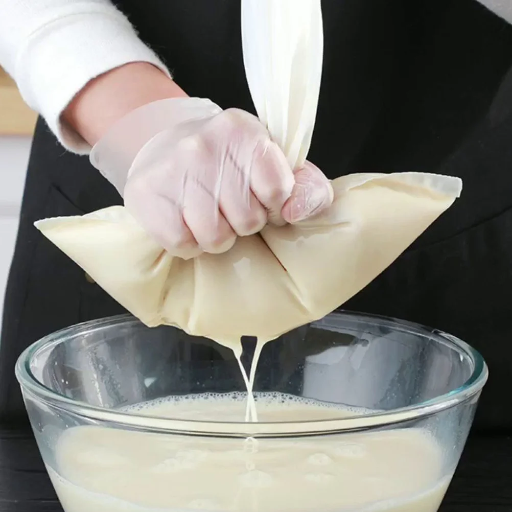 

8Pcs Reusable Filter Bag Fine Mesh Strainer for Homemade Yogurt Soy Milk Juice Wine Cream Filtration Kitchen Essential