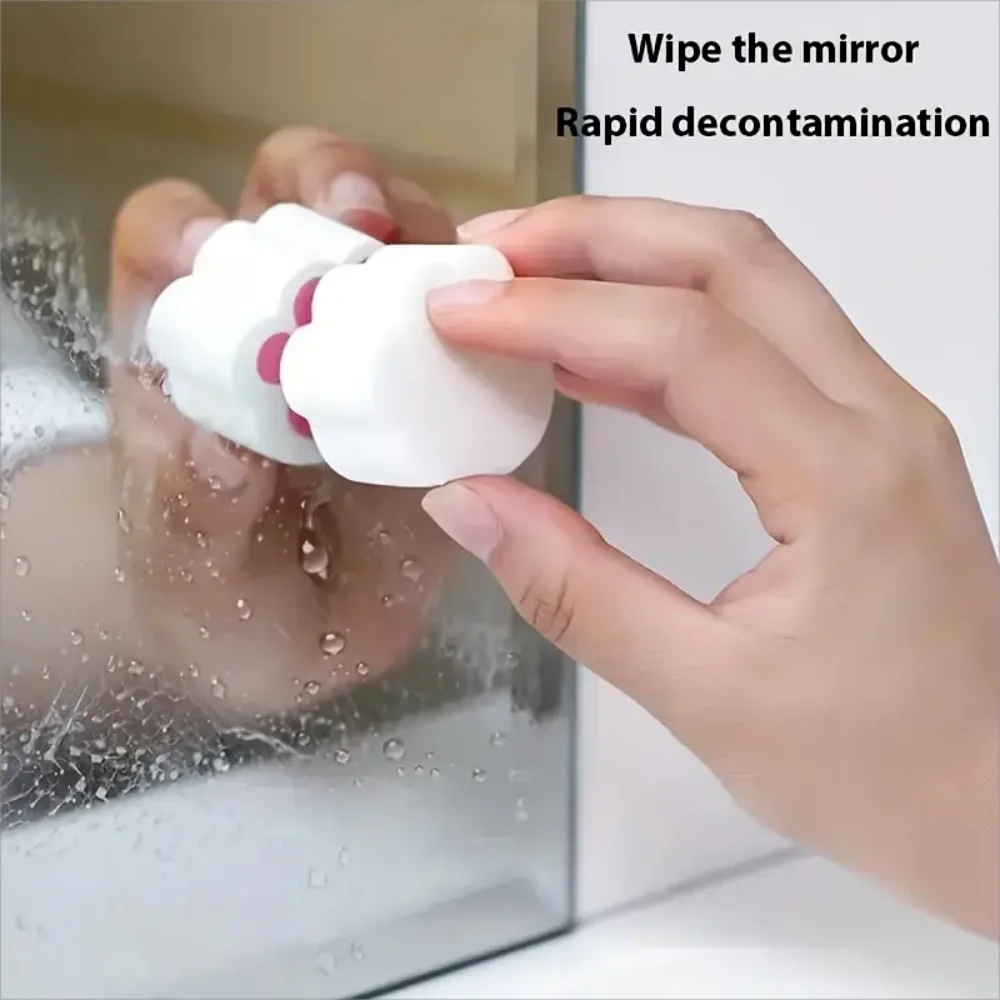 

Mirror Cleaning Wipe Bathroom Glass Mirror Faucet Descaling Cleaning Sponge Magic Wipe To Remove Stains Without Leaving Traces