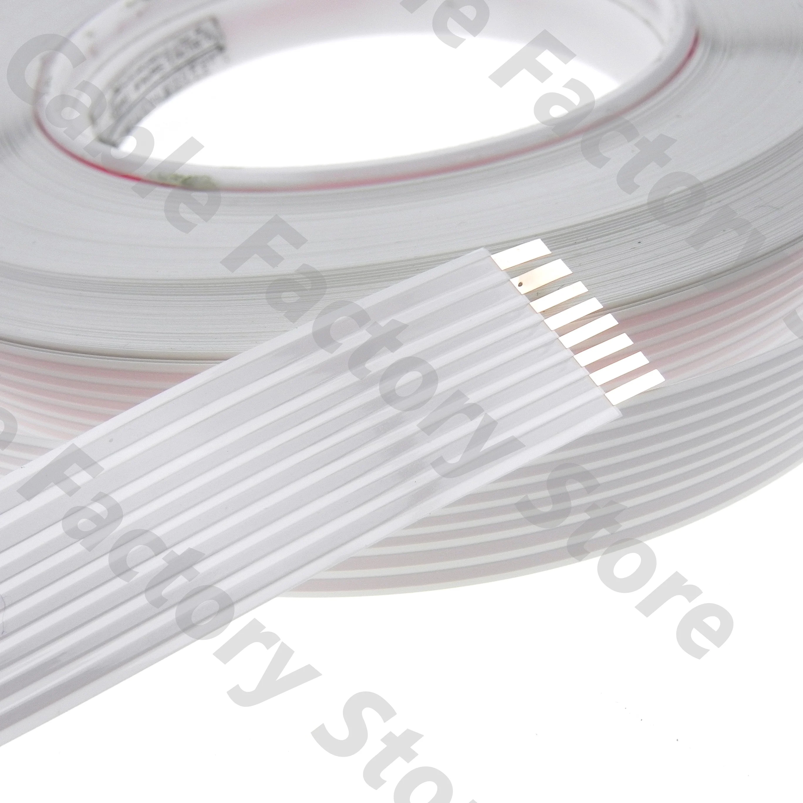 (5M/Lot) FFC Flat Ribbon Cable 8Pin Multi Pitch 1.72/2.15/2.55mm,17mm Width Flexible Flat Connector Wire