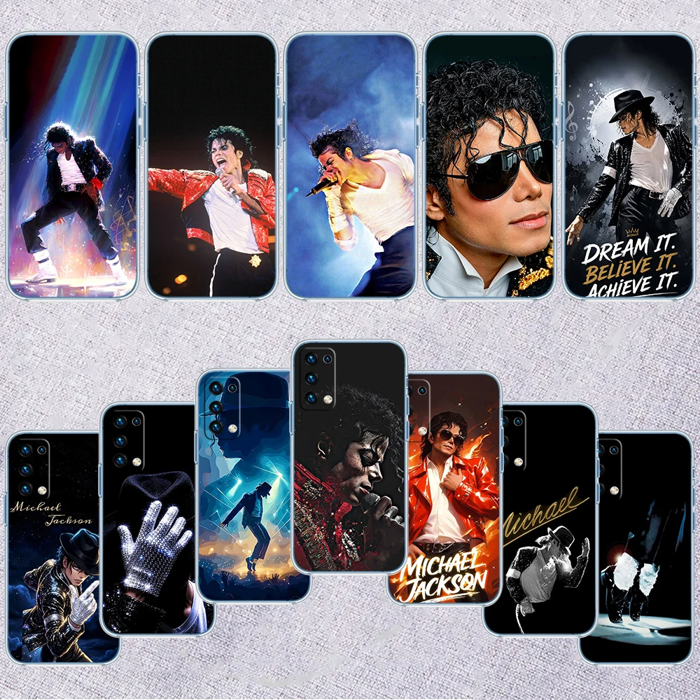 FR54 M-Michaels MJ J-Jacksons Transparent Phone Case for Samsung Galaxy A04 A04S A14 A23 A34 A54 M23 M33 M52 M53