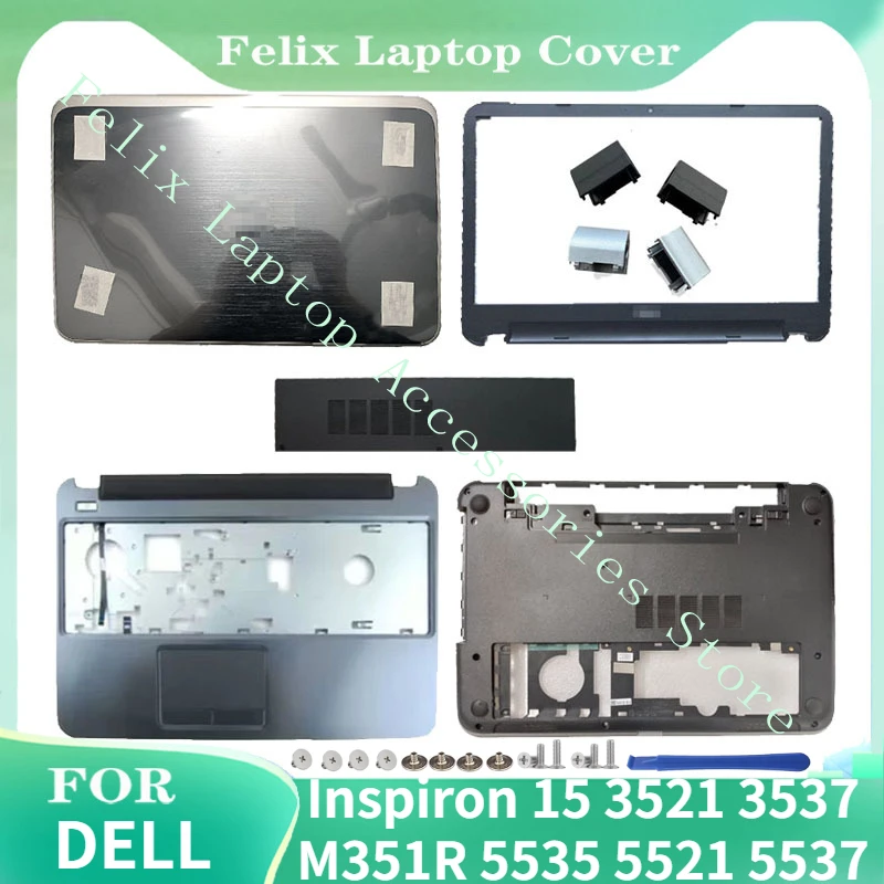 

For Dell Inspiron 15 3521 3537 M351R 5535 5521 5537 LCD Back Cover/Front Bezel/Palm Rest/Bottom Cover/Electromagneticcover/Hinge