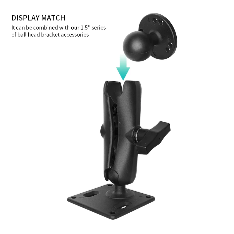 

Universal Double 1.5Ball Mount with Two Round Plates VINmounts with Short/Medium/Long Arm for Drill-down Mounting for Ram Mounts
