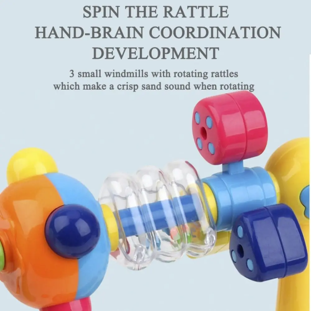 라이트 사운드 베이비 피아노 장난감 회전 동물 프린트 베이비 뮤직 키보드 연주형 유아용 음악 장난감