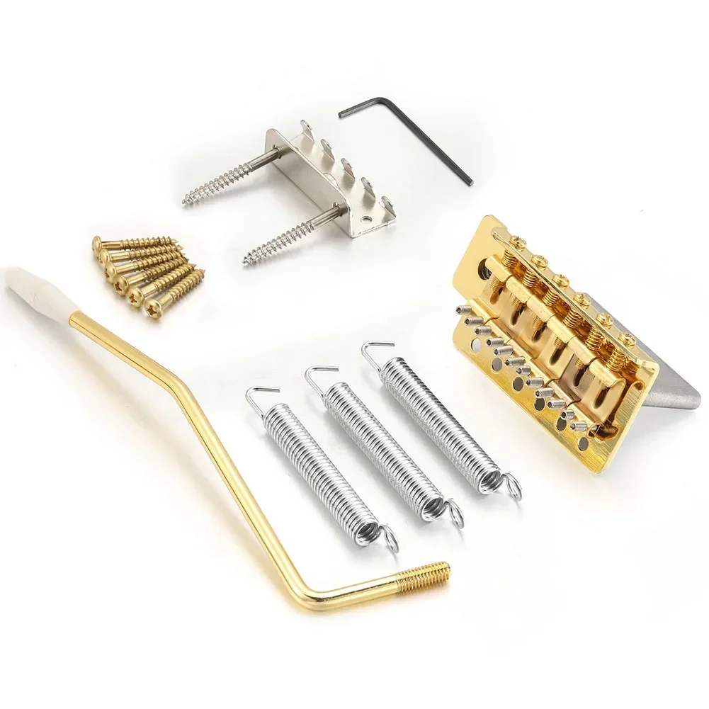 Electric Guitar Tremolo Bridge Double Locking System  Suitable for Most ST Guitars  Comes with Mounting Accessories