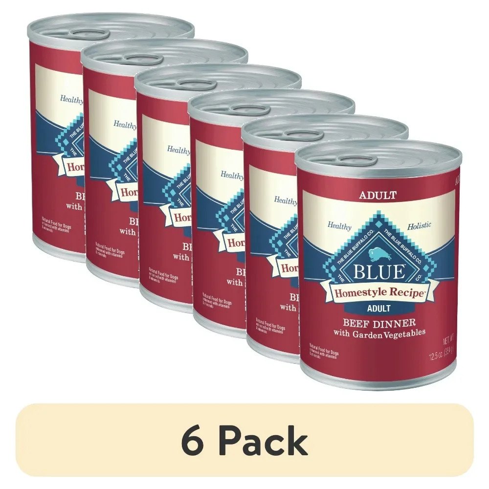 

(6 pack) Homestyle Recipe Adult Wet Dog Food, Beef Dinner, 12.5-oz. Can