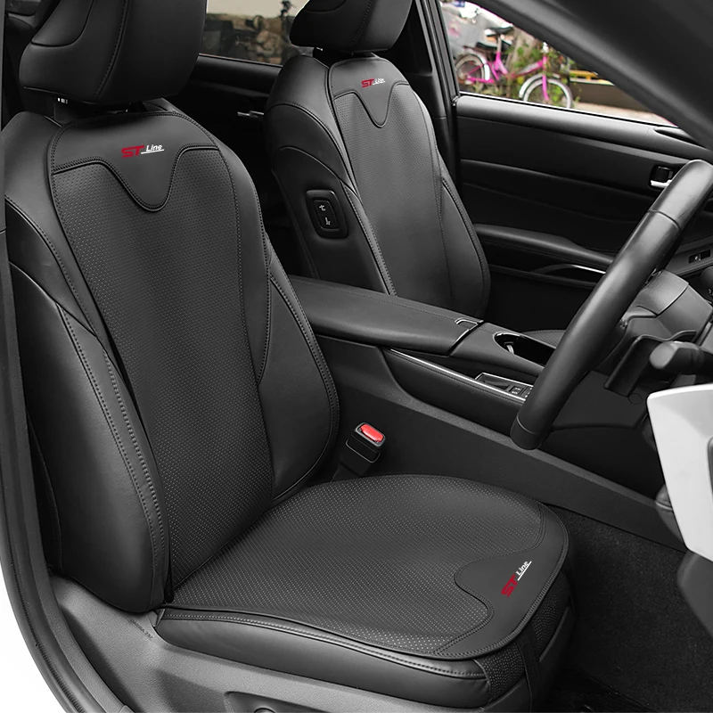 Car Seat Cushion Breathable Backrest Seat Cover Accessories For Ford ST Racing Performance Focus Mk2 Mk3 Fiesta Ranger Mondeo S-