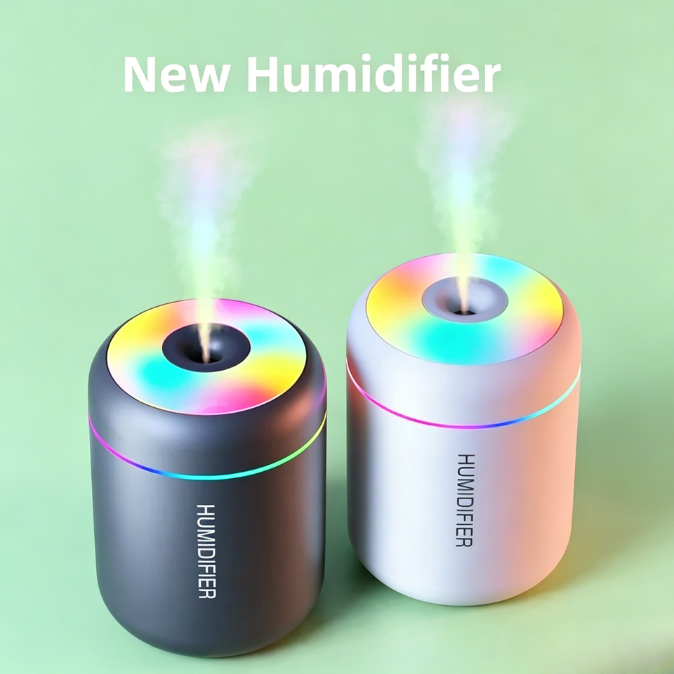  180ML Mini Air Humidifier USB Electric Aroma Diffuser Essential Oil Purifier Aromatherapy Mist Maker Lights For Car Home Bedroom 