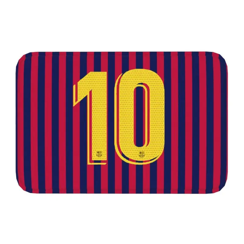 Number 10 Soccer Legend Floor Door Kitchen Bath Mat Anti-Slip Outdoor Doormat Garden Entrance Rug Carpet Footpad