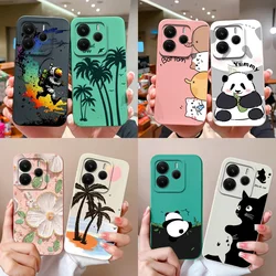 For Redmi Note 14 Pro Plus Case Cartoon High Quality Phone Cover For Xiaomi Redmi Note14 Pro+ Soft Liquid Silicone Back Covers