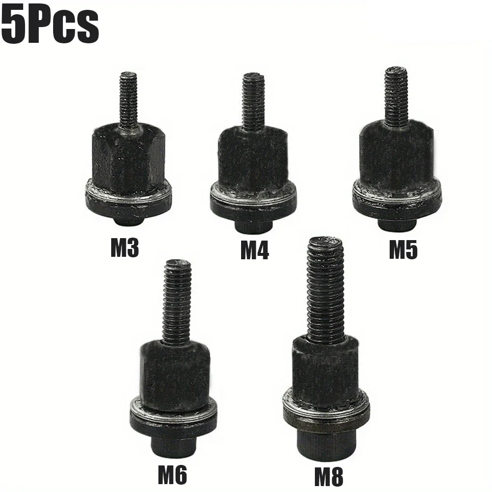 5pcs M3 + M4 + M5 + M6 + M8 Hand Rivet Nut Gun Head Nuts Simple installation Riveter Rivnut Tool Accessory For Nuts