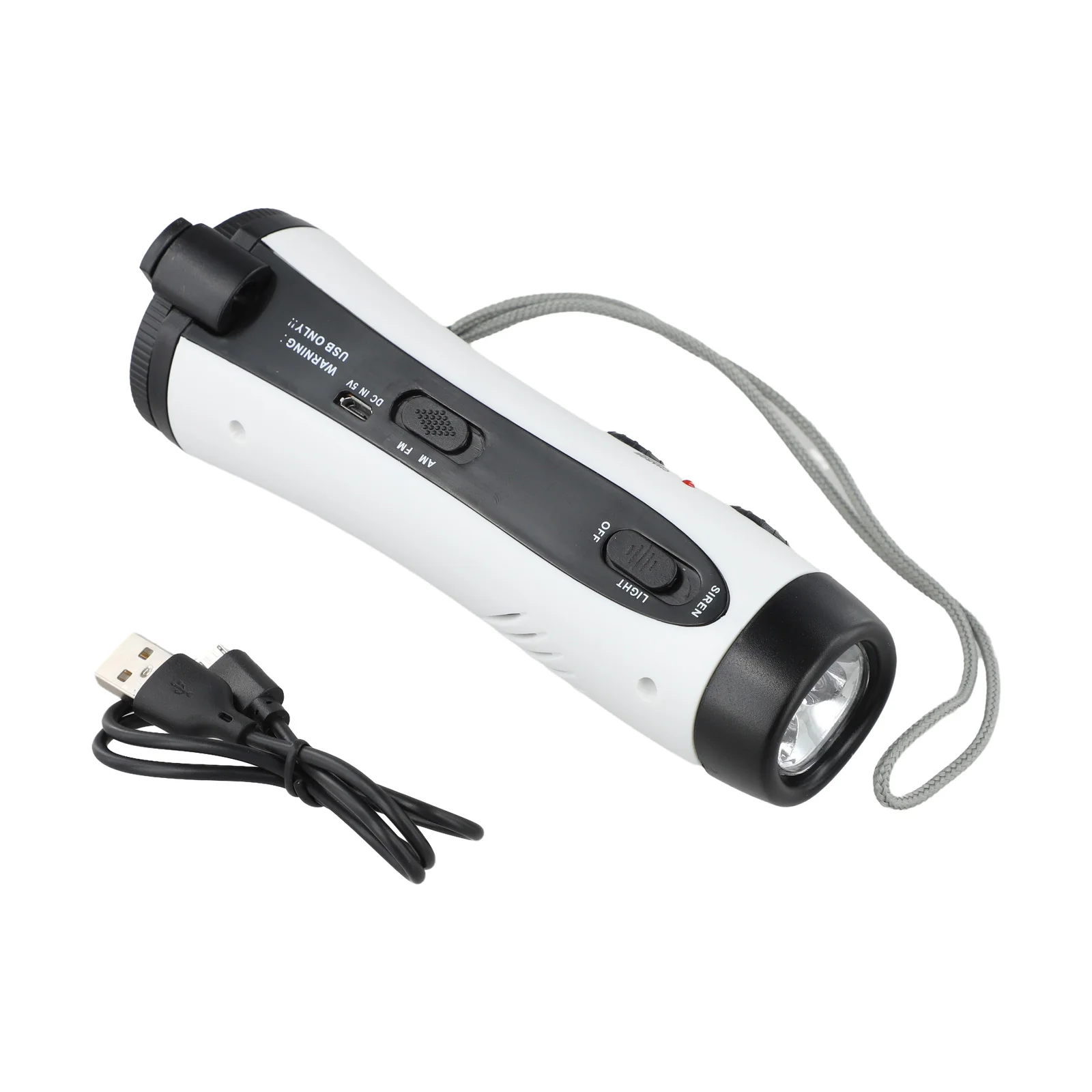 AM FM NOAA Weather Radio with Hand Crank Generator LED Torch and Phone Charging Port for Survival Preparedness Travel Use
