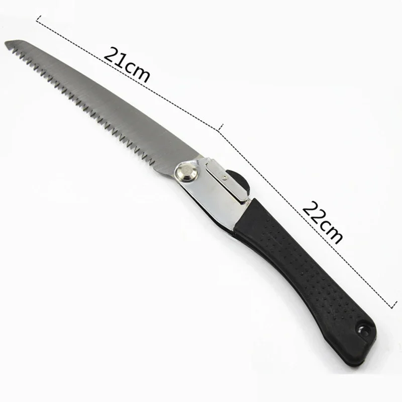Folding Hand Saw For Tree Trimming Camping Gardening Hunting Cutting Wood PVC Handle Sharp Blade Solid Grip Quality SK-5 Steel