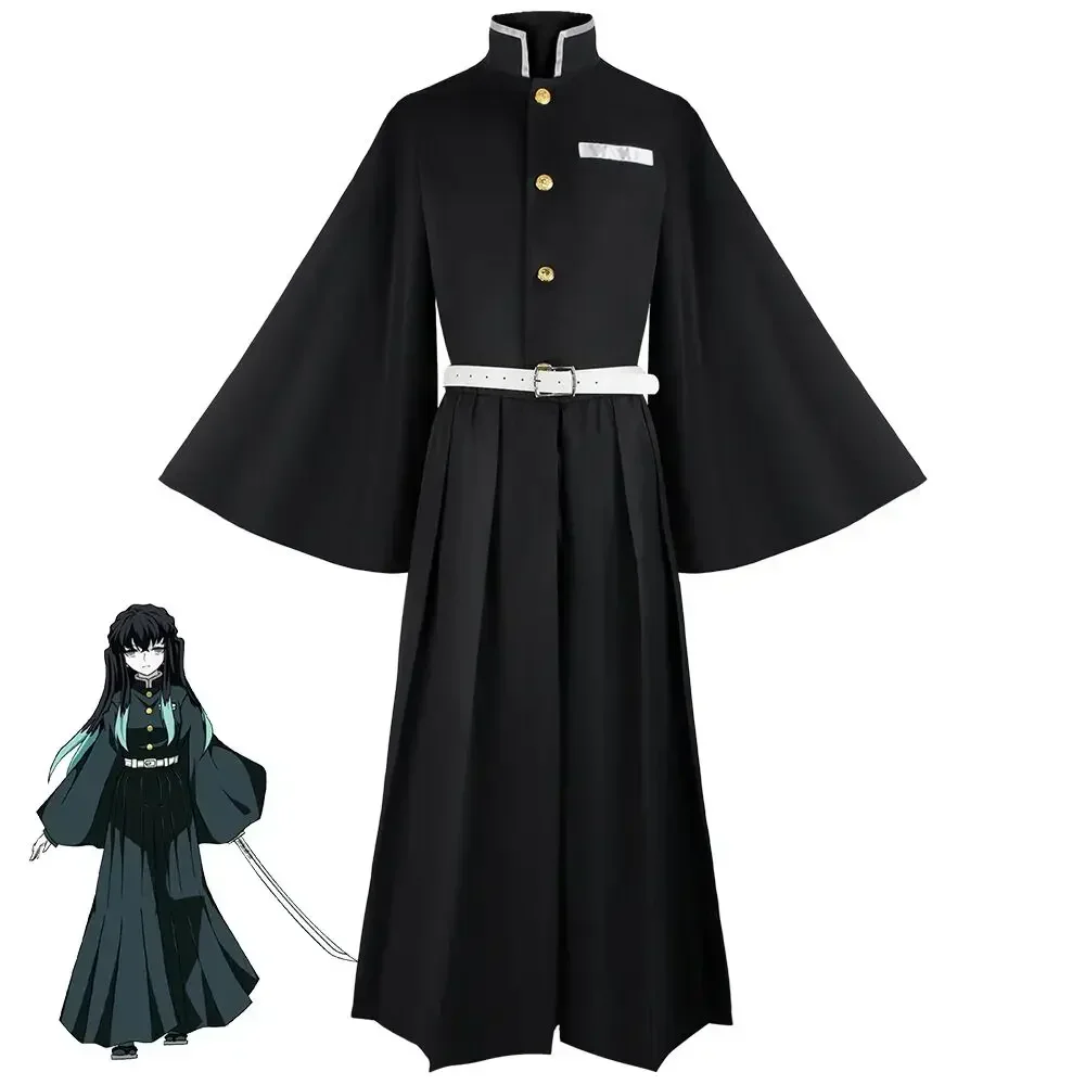 Bilibili Anime Demon Doder Kimetsu No Yaiba Tokitou Muichirou Cosplay Kostuums Kisatsutai Uniform Pruik Halloween Carnaval Pak