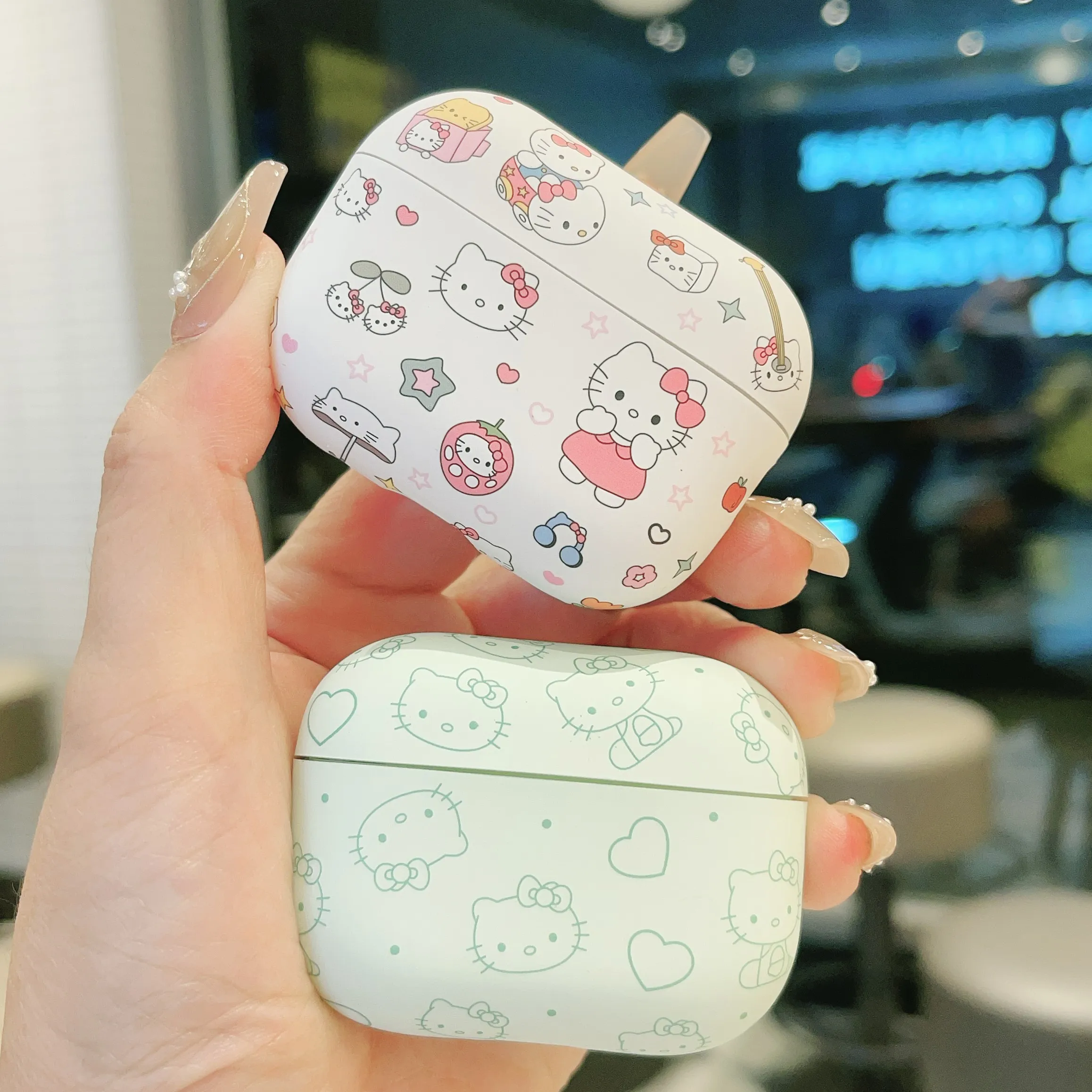 Animation Sanrio Hello kitty Silicone headphone cover Cartoon  Anti-drop Soft TPU Material, Cute For Airpods 4,1,2,3,Pro, Pro2