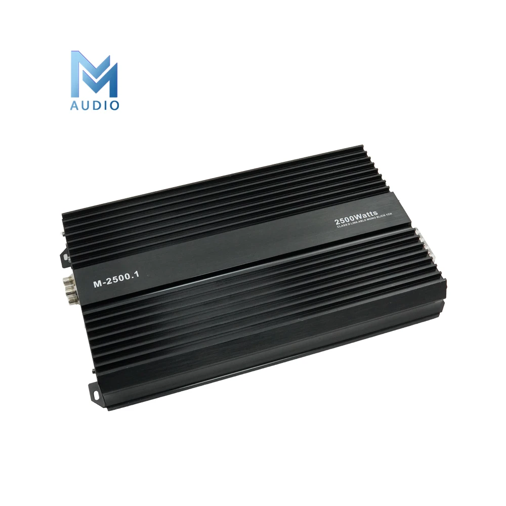 공장 OEM 모노 자동차 앰프, 모노 블록 1500W RMS 1 옴, 클래스 D 모노 자동차 서브우퍼 앰프 M-2500.1