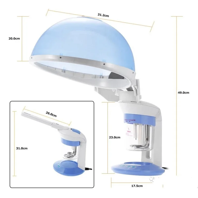 Salon Home Use Vaporizer Hair Facial Steamer Humidifier Ozone Steam Sauna Spa Face Head Electronic Evaporator Atomizer Sprayer
