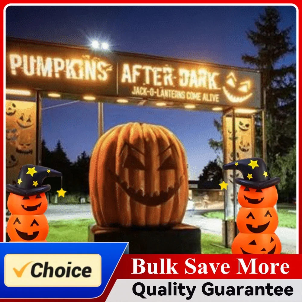 Halloween Inflatables White Ghost Scary Inflatable Pumpkin Ghost Windproof Festival Theme Outdoor Courtyard Haunted House Prop