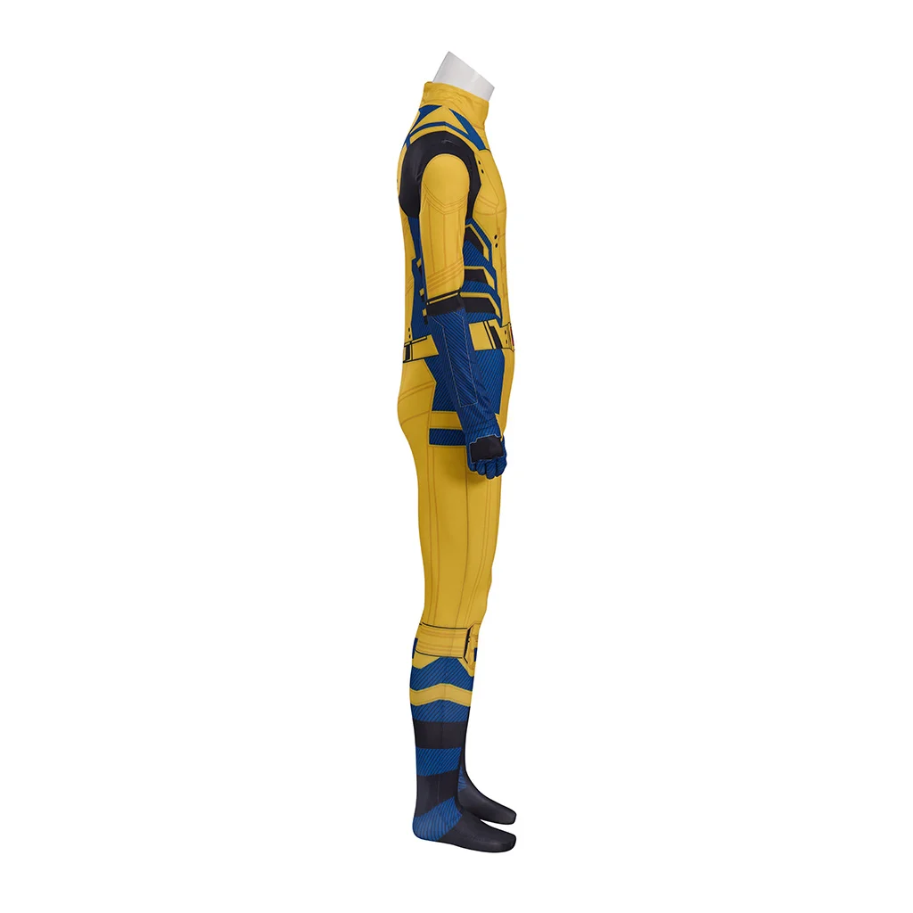 Logan James Cosplay Costume Wolve Yellow Jumpsuit Men's Superhero Battle Outfit Halloween Carnival Set view 4