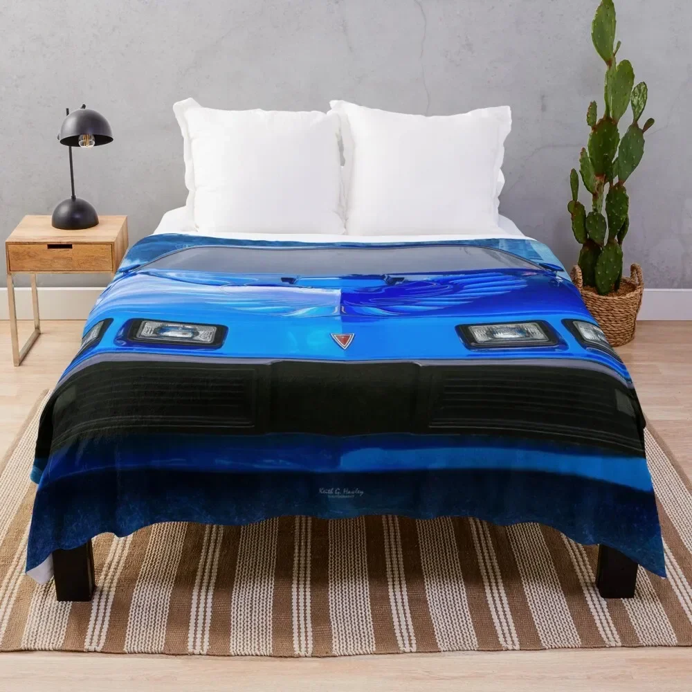 Trans Am in Blue Throw Blanket Personalized Gift anime For Decorative Sofa sofa bed Blankets