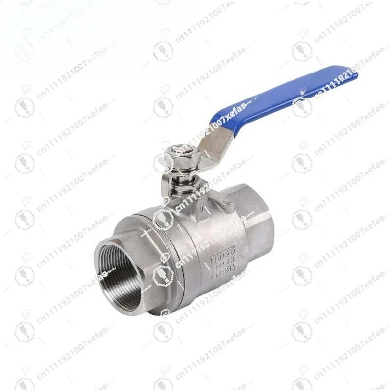 Manual 2-piece threaded stainless steel ball valves are suitable for industrial water/gas media