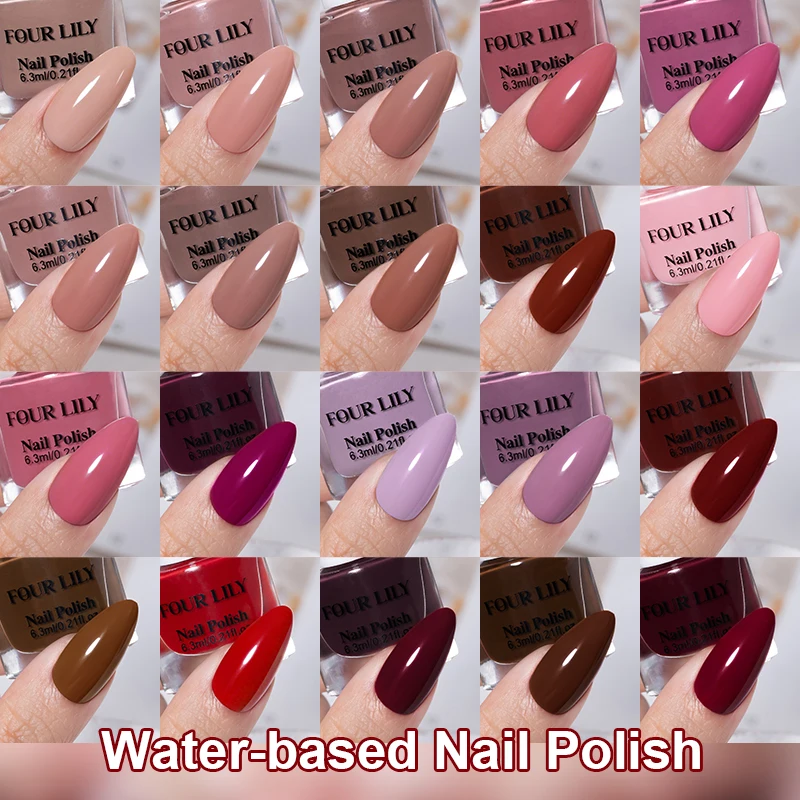 6.3ml Water-Based Peel Off Nail Polish 40 Colors Long Lasting Quick Drying No Need of Lamp to Cure Nail Supplies Manicure Nails