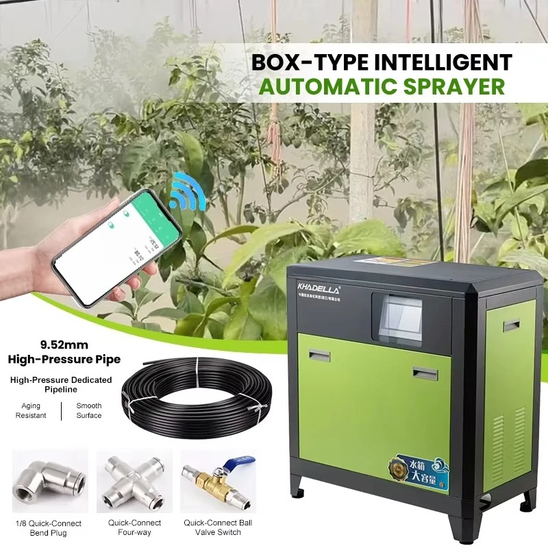 a forBox Type Smart Farm Greenhouse High-Efficiency Non-Contact Pump Humidification Automatic Misting System Fogger Sprayer