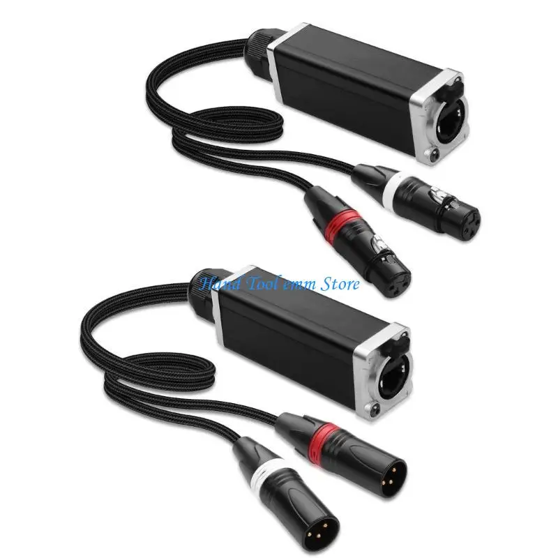 H37F EtherCon Locking XLR To RJ45 Converter Extender Secure DMX512 Lighting Control