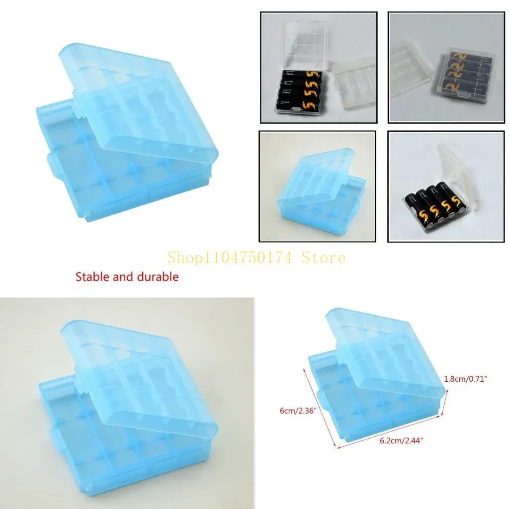 10 قطع بطارية تخزين الحافظة مربع حامل البطارية AA/AAA حالة تخزين البطارية العلوية بيع #1