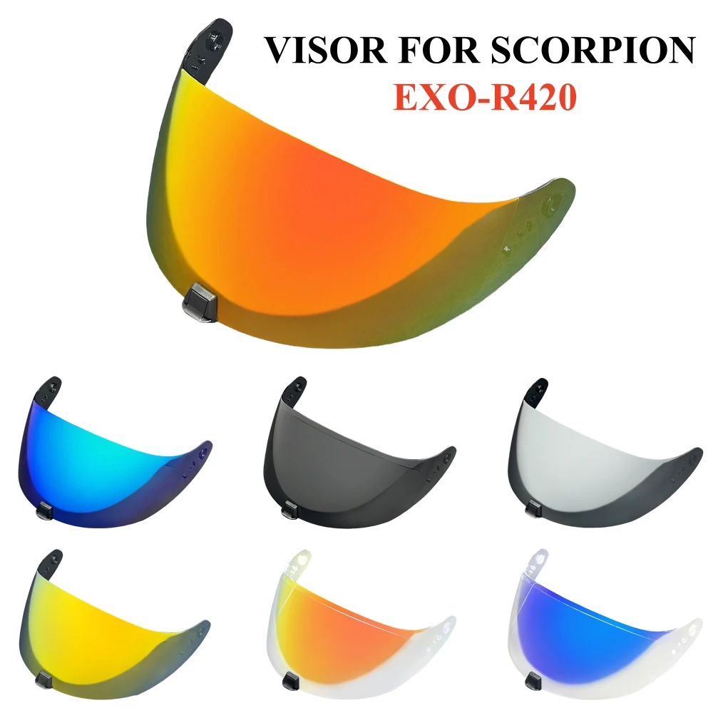 Motorcycle Visor for SCORPION EXO-R420 Capacete Shield Lens Accessories Full Face Helmets Anti-UV Scorpion EXO R420 Casco Moto