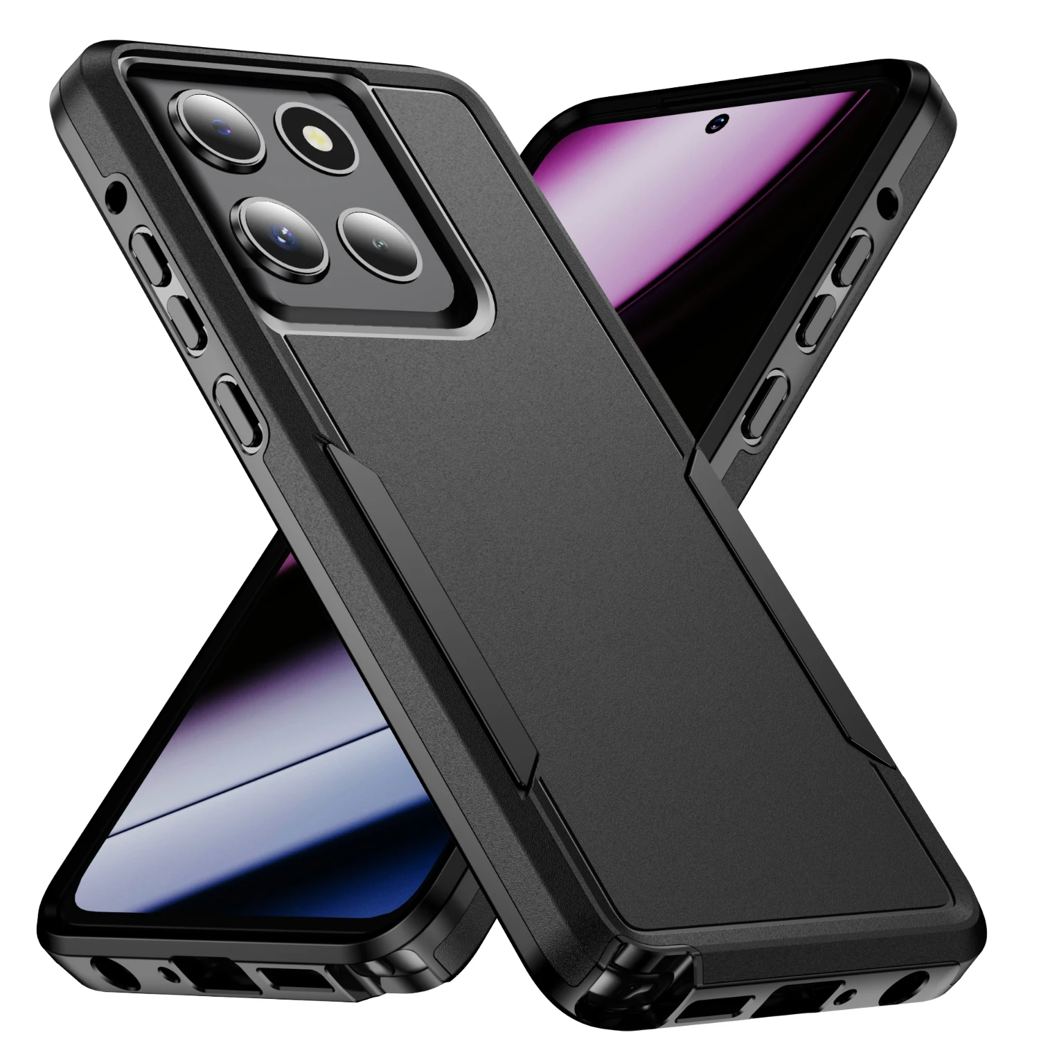 Robuste, stoßfeste Handyhülle für Motorola Moto G Stylus 5G 2026 Play Power 2025 Edge 2024 mit TPU-Rahmen und Kunststoffabdeckung