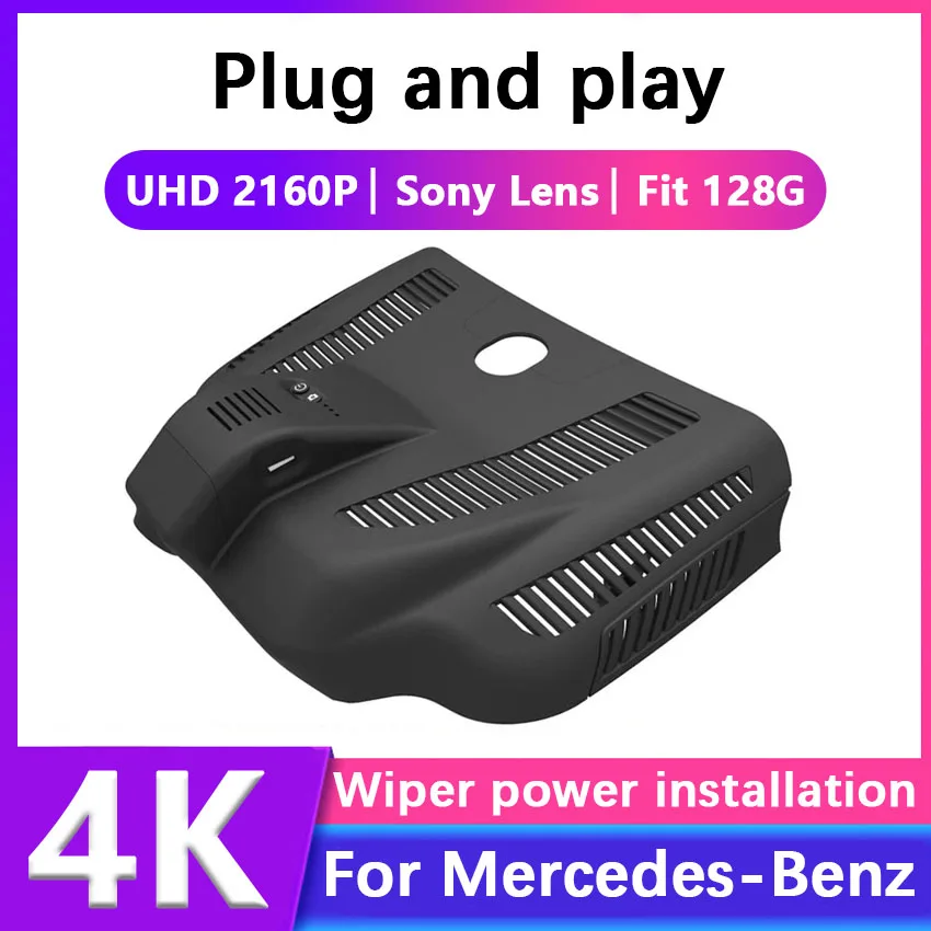 Car DVR Wifi Video Recorder 4K Dash Cam Camera For Mercedes-Benz A class w177 A220L 2019 2020 For MB cla 250e 2022 Dashcam