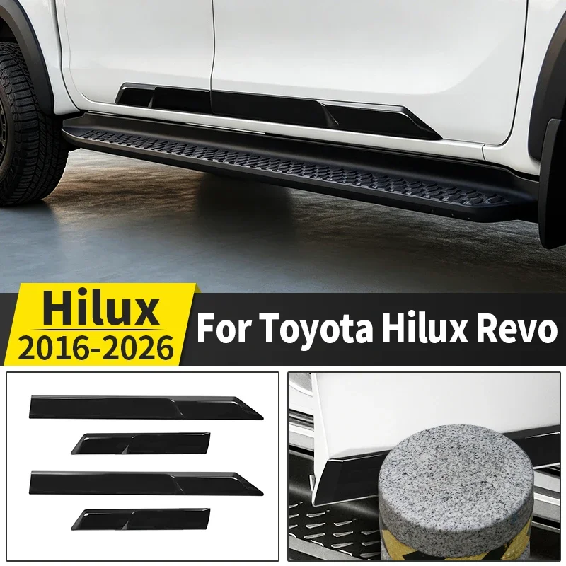 

For 2016-2026 Toyota Hilux Body Side Anti Collision Decorative Trim Scratch Resistant Impact Protection Exterior Car Accessories