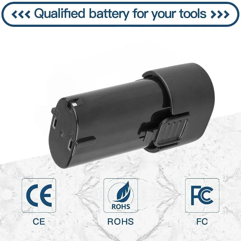 Li-ion Battery Replacement  7.2V 3000mAh BL7010 for Makita 194355-4 TD020 TD020D TD020DS DF330D ML704 TD090D Power Tools