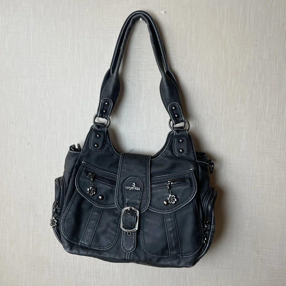 Vintage Y2K Crossbody Bags for Women Сумка Y2k Large Capacity Multi Pocket Shoulder Purses and Handbags Повседневная Сумка view 6