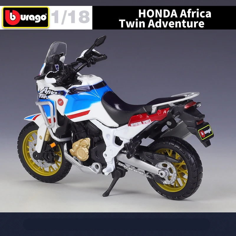 Bburago 1:18 HONDA Africa Twin Adventure Racing Motorcycle Model Simulation Street Motorcycle Model Collection Children Toy Gift