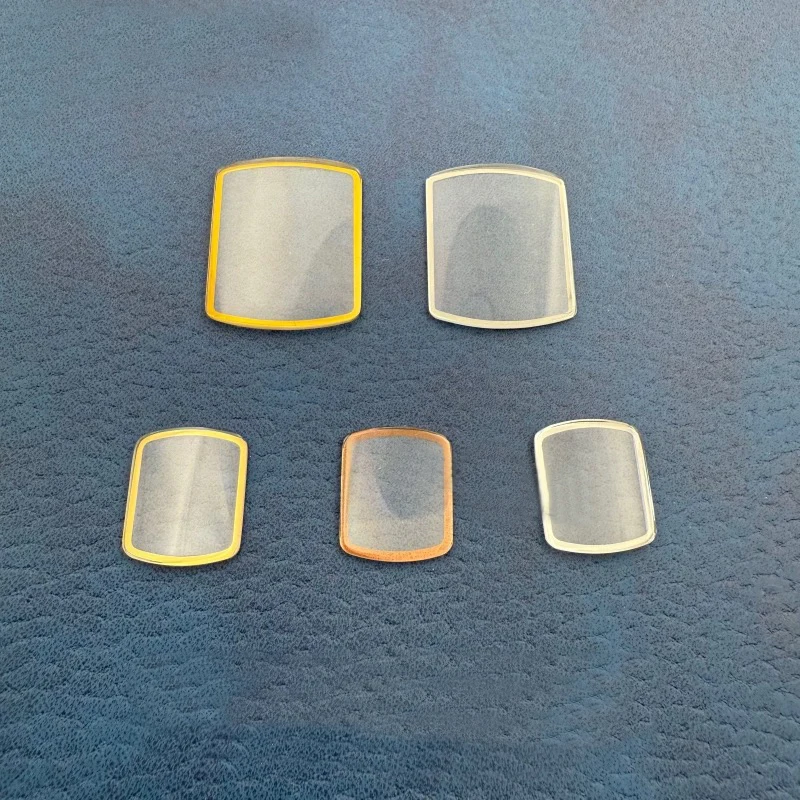 2pcs Glass Crystal for Tungsten Carbide Watch 6021 Type Rectangular Quartz Watch Crystal for Men and Women for Watchmaker
