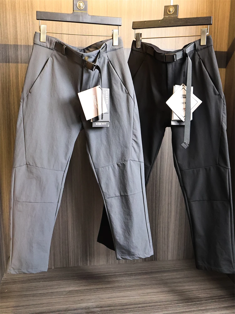 

Мужские повседневные брюки с прямыми штанинами, мягкие, водонепроницаемые, однотонные, осенний сезон, удобная посадка на молнии на талии, повседневная одежда