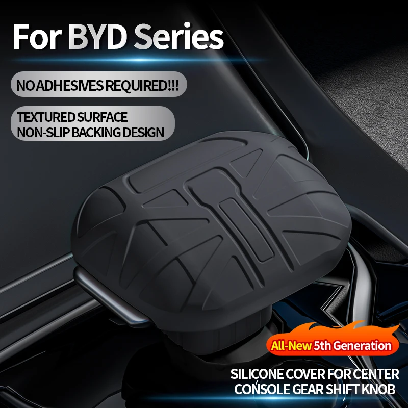 

For BYD Song L Yuan UP Qin L 2025 Made of Silicone Gear Shift Knob Cover Trim Sticker Anti Scratch Car Interior Tuning Accessor