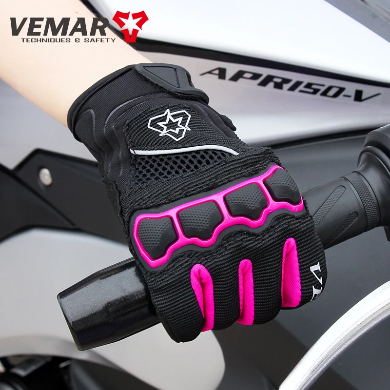 

Unisex Guantes Moto Vemar VE-190 Motorcycle Accessories Guantes Motociclista Breathable Four Seasons Motorcycle Gloves, 5 Colors