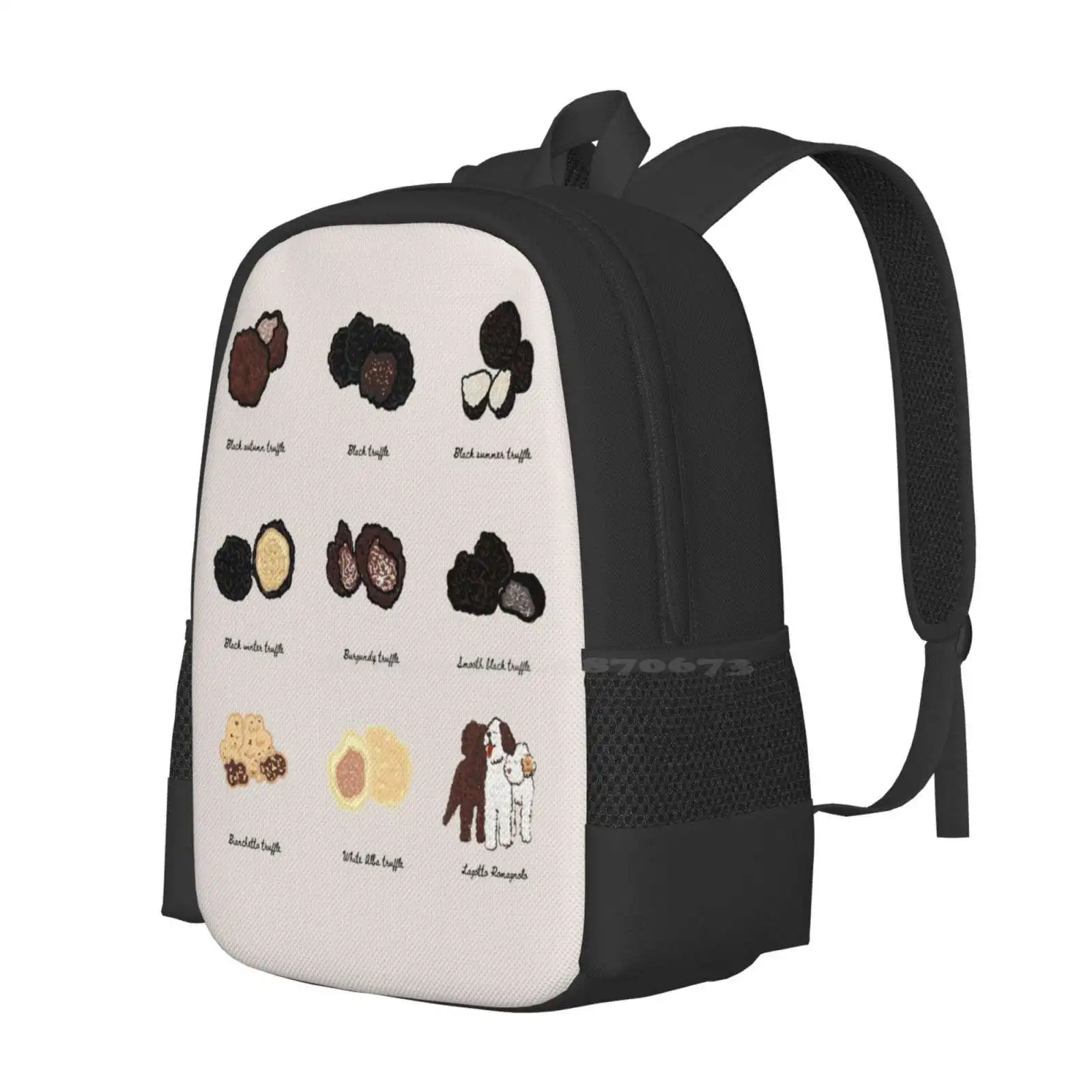 Truffle Hunter School Bags Travel Laptop Backpack Truffles Black Truffle Truffle Hunting Dogs Doggos Pawsome Furbaby Pets